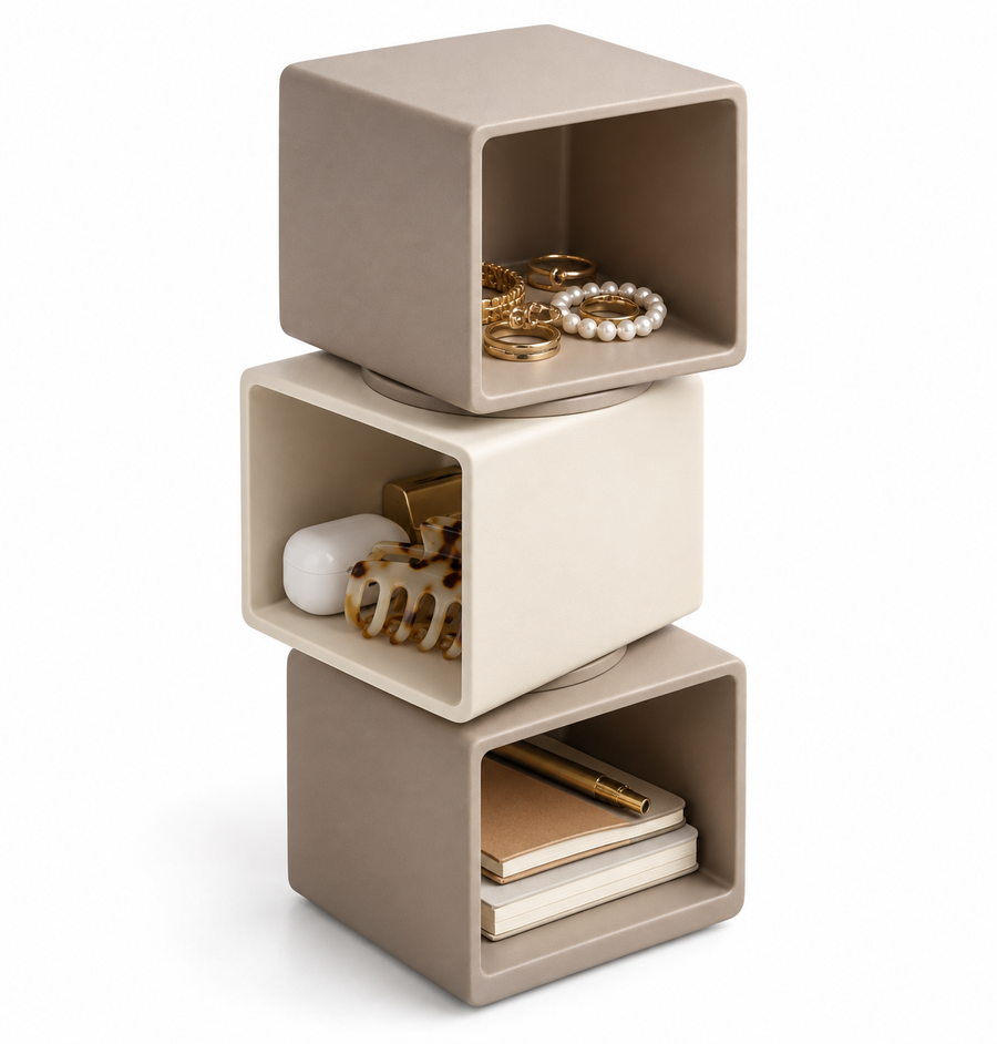 Pivot Cube Rotating Organizer