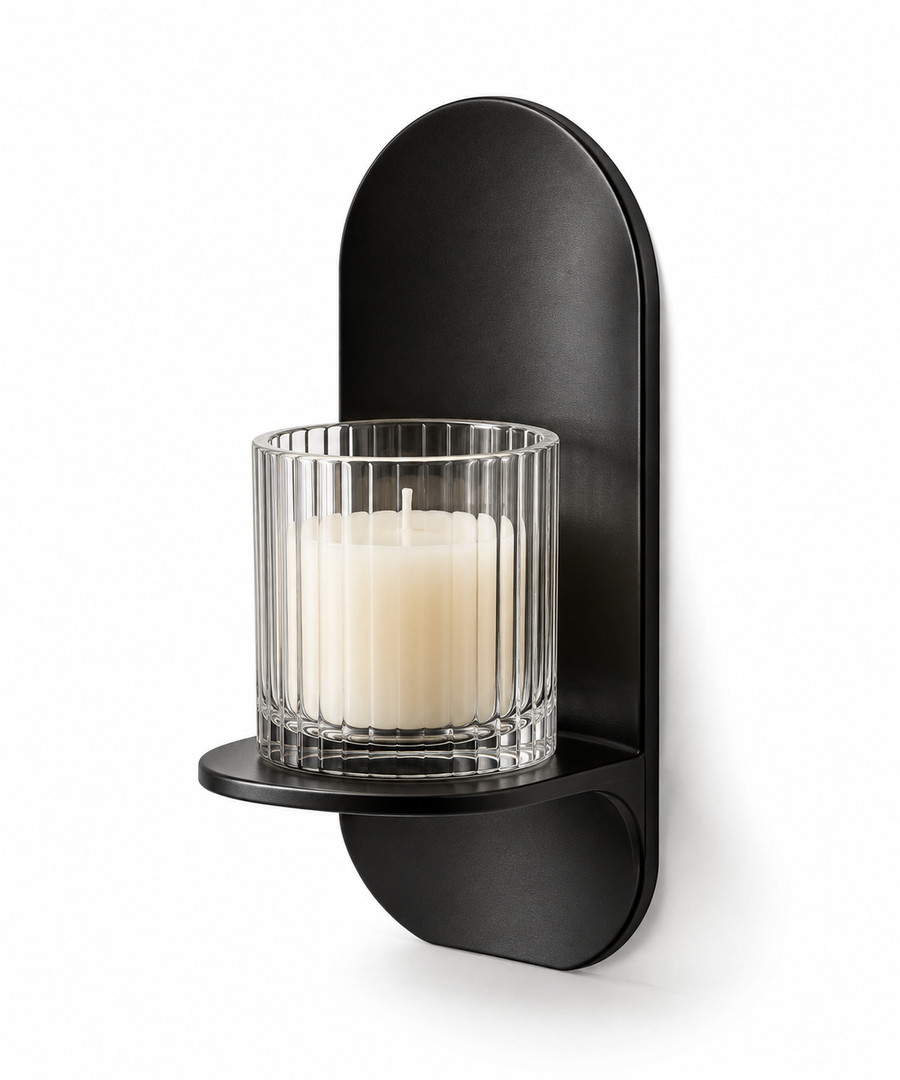 Shadow Shelf Glass Candleholder
