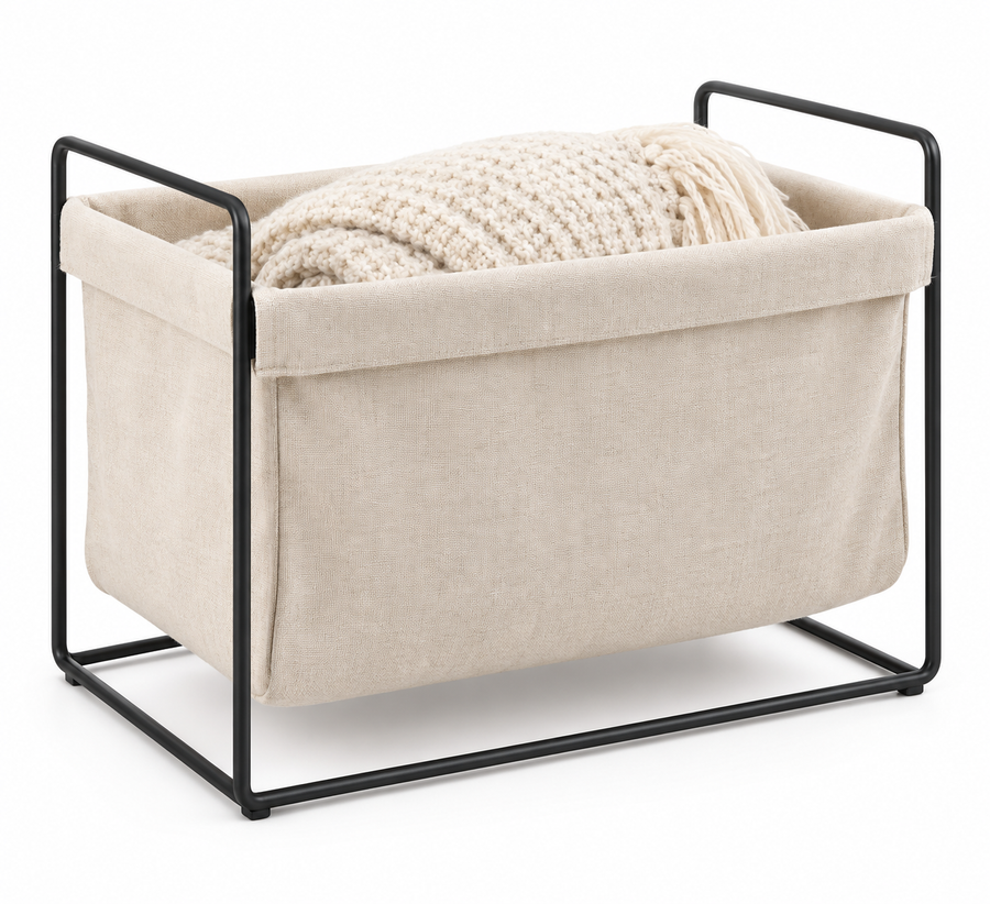 Open Frame Canvas Storage Basket