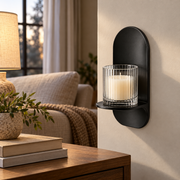 Shadow Shelf Glass Candleholder