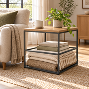 Stacked Frame Storage Side Table