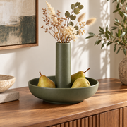 Column Bowl Ceramic Vessel