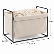 Open Frame Canvas Storage Basket