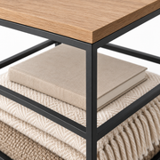 Stacked Frame Storage Side Table