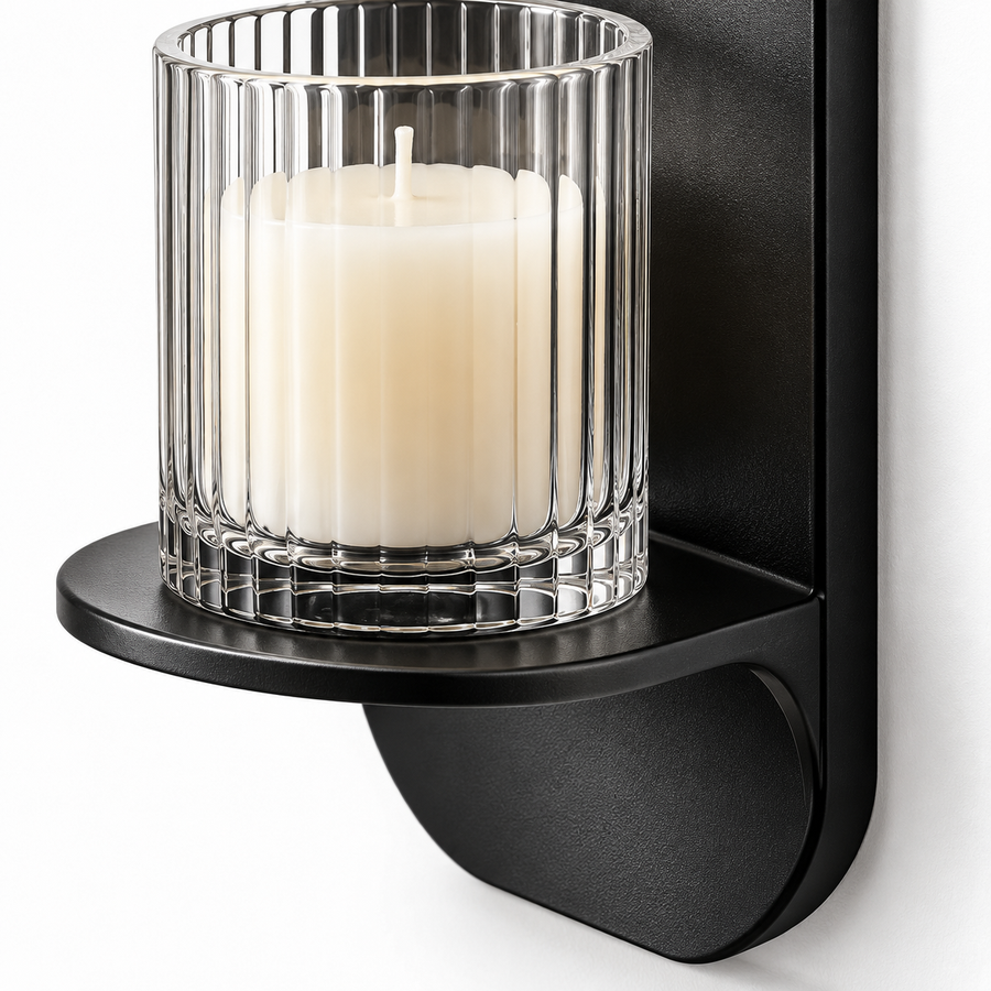 Shadow Shelf Glass Candleholder