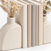Ceramic Vase Bookend Pair